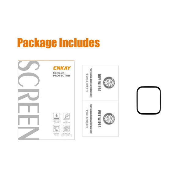 For Redmi Watch 3 Lite ENKAY 3D Full Coverage Soft PC Edge + PMMA HD Screen Protector Film