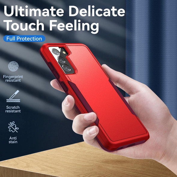 For Samsung Galay S21 5G Pioneer Armor Heavy Duty PC + TPU Shockproof Case(Red)