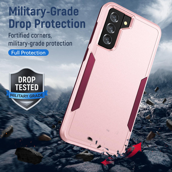 For Samsung Galay S21 5G Pioneer Armor Heavy Duty PC + TPU Shockproof Case(Pink)