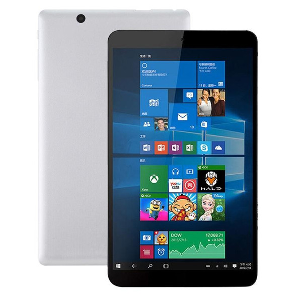 HSD8001 Tablet PC, 8 inch, 2GB+64GB, Windows 10, Intel Atom Z8300 Quad Core, Support TF Card & HDMI & Bluetooth & Dual WiFi(Silver)