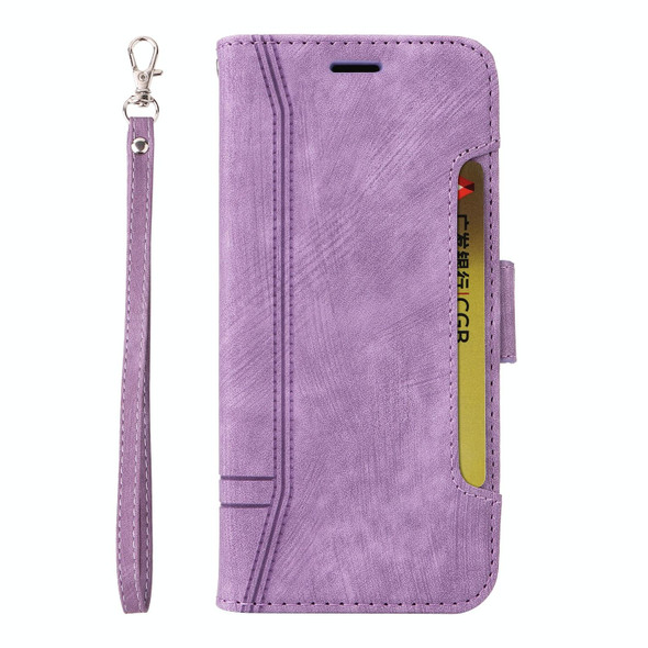 For iPhone 15 BETOPNICE Dual-side Buckle Leatherette Phone Case(Purple)