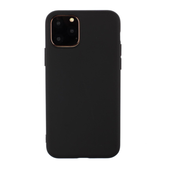 For iPhone 15 Pro Max Shockproof Frosted TPU Phone Case(Black)