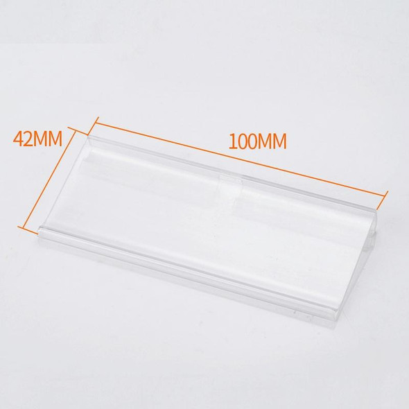 50pcs 42 x 100mm Supermarket Double Line Price Tag Display