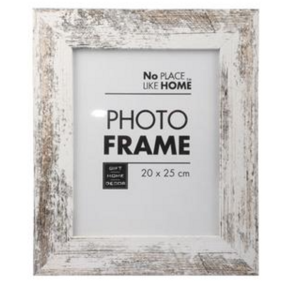 Picture-Frame Mdf White Stressed 20X25cm