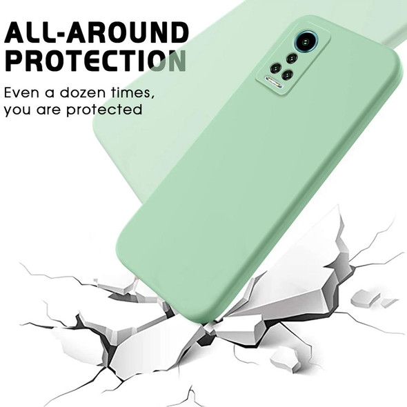 For Hisense H60 Pure Color Liquid Silicone Shockproof Phone Case(Green)