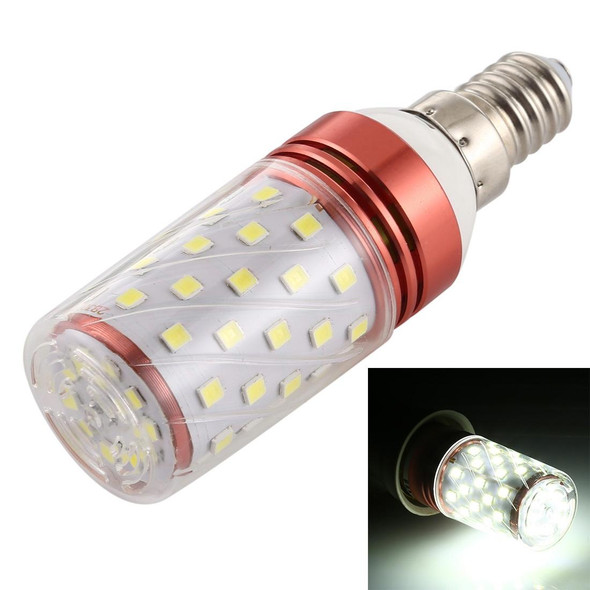 E14 12W 500LM 60LEDs  Corn Light Bulb 185-240V SMD 2835, White Light 6000K