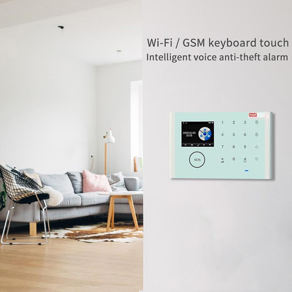 CS118   WIFI+GSM Tuya Smart Voice Alarm System Supports Amazon Alexa/ Google Assistant, Spec: Package 2