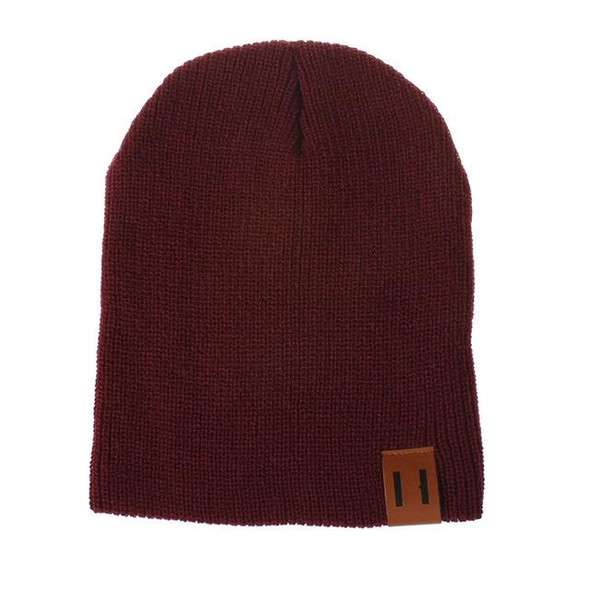 Winter Hat Baby Soft Warm Beanie Cap(dark red)