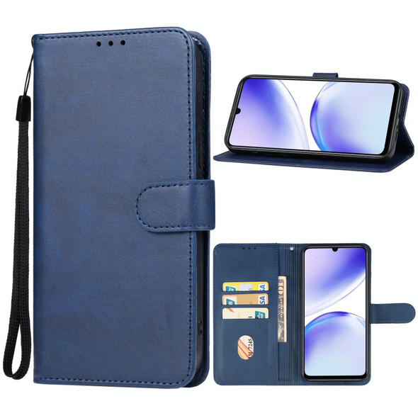 For Realme Narzo N53 Leatherette Phone Case(Blue)