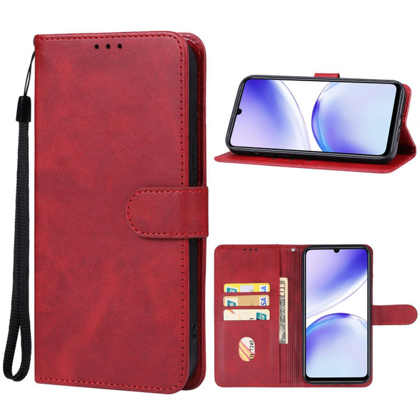 For Realme Narzo N53 Leatherette Phone Case(Red)