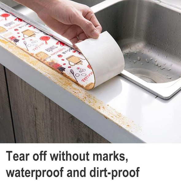 3 PCS Home Bathroom Sink Countertop Waterproof Absorbent Stickers(Lemon Tea Pink)