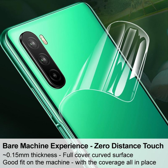 For Honor 80 Pro 5G 2 in 1 IMAK 0.15mm Curved Full Screen Protector Hydrogel Film Back Protector