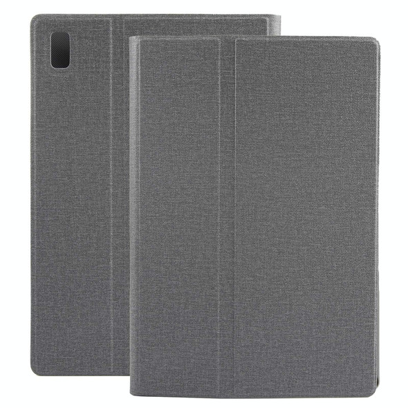 For BDF P30 WMC0810 / WMC0627 Cloth Texture Leatherette Tablet Case with Holder(Grey)