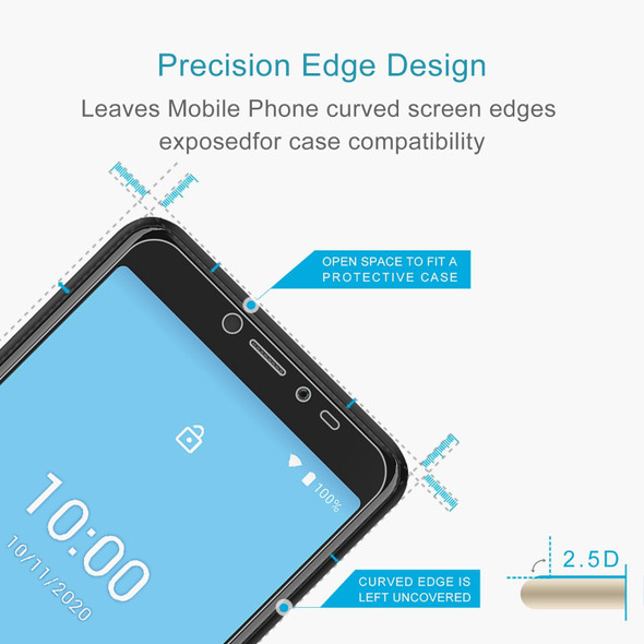 50 PCS 0.26mm 9H 2.5D Tempered Glass Film - Wiko Y51