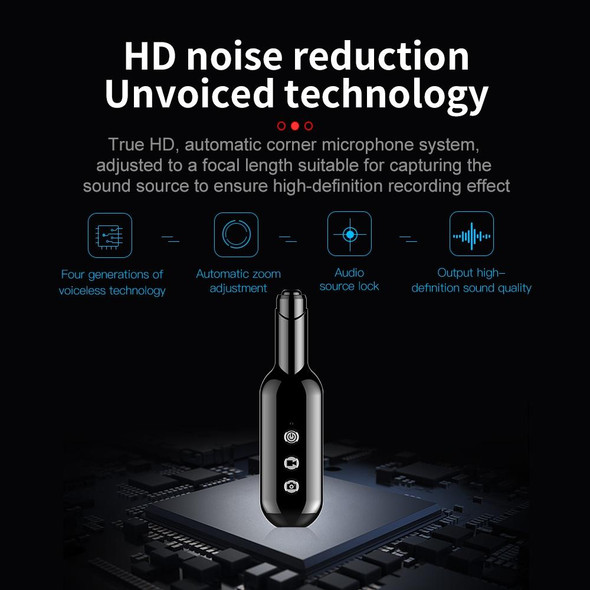 D3 AI Smart High-definition Noise Reduction Voice Recorder, Capacity:32GB(Black)