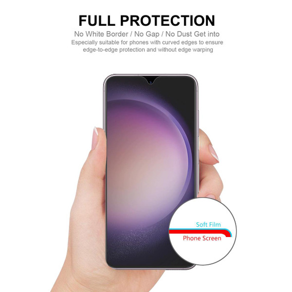 For Samsung Galaxy S23+ 10pcs ENKAY Hat-Prince Full Glue Coverage Soft Explosion-proof Hydrogel Film