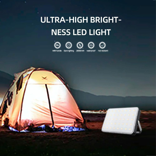 Outdoor Camping LED Light Waterproof USB Rechargeable Lighting(Black)