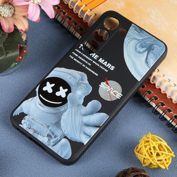 For Samsung Galaxy S20 Ultra 5G / 4G Martian Astronaut Pattern Shockproof Phone Case(Black)