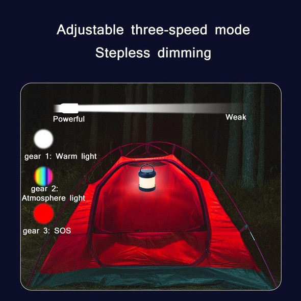 Outdoor Folding Magnetic LED Emergency Camping Light(Blue)
