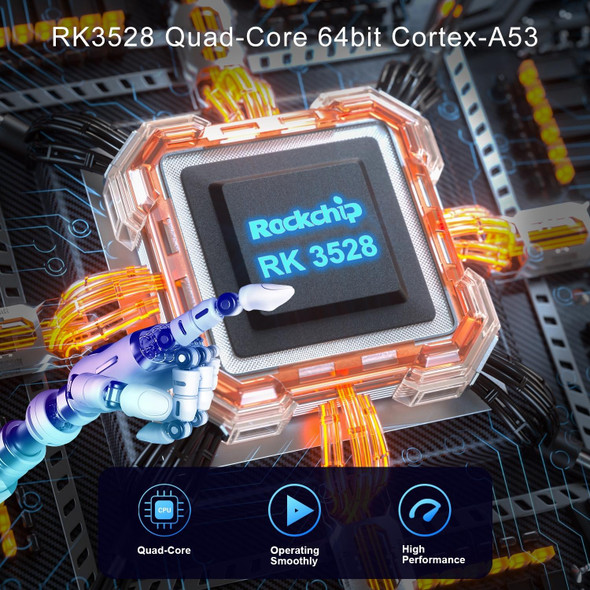 Acrylic X88 Pro 13 8K Ultra HD Android 13.0 Smart TV Box with Remote Control, RK3528 Quad-Core, 4GB+128GB(UK Plug)