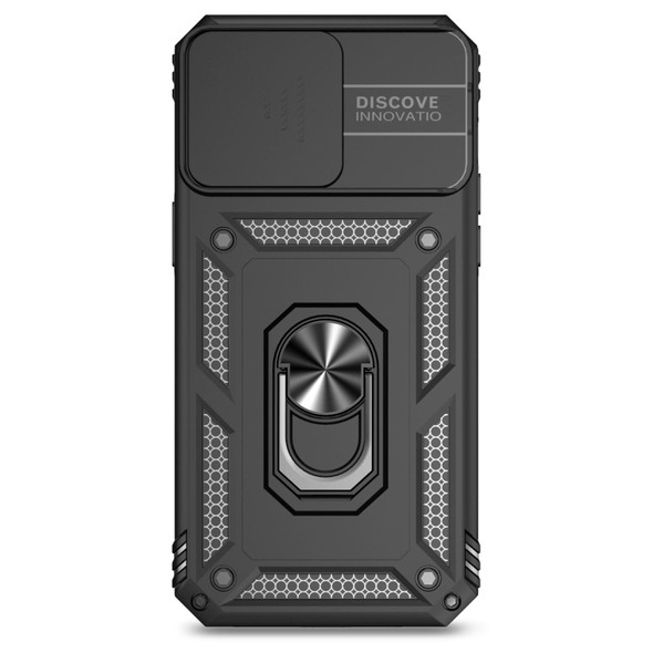 For iPhone 15 Pro Max Sliding Camshield Holder Phone Case(Black)