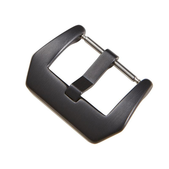 3 PCS Stainless Steel Brushed Pin Buckle Watch Accessories, Color: 22mm Black