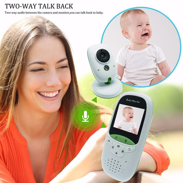 VB602 2.4 inch LCD 2.4GHz Wireless Surveillance Camera Baby Monitor, Support Two Way Talk Back, Night Vision(White)