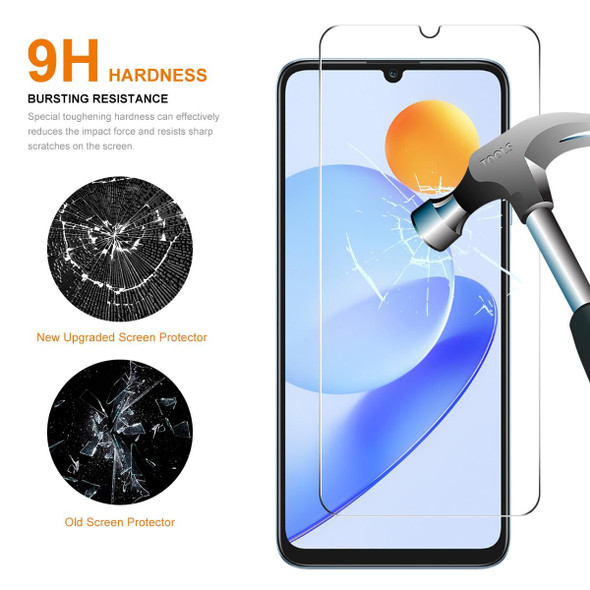 For Honor Play7T / Play6T 5pcs ENKAY 0.26mm 9H 2.5D High Aluminum-silicon Tempered Glass Film