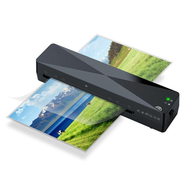 9 inch A4 Hot Cold Laminator Machine Book Documents Laminator, Spec: Only Machine(110V US Plug)