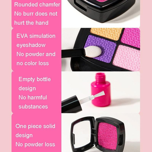 11pcs/set Girls Simulation Dressing Makeup Box Play House Non-toxic Cosmetics Set, Style: Beautiful Makeup Bag 1164