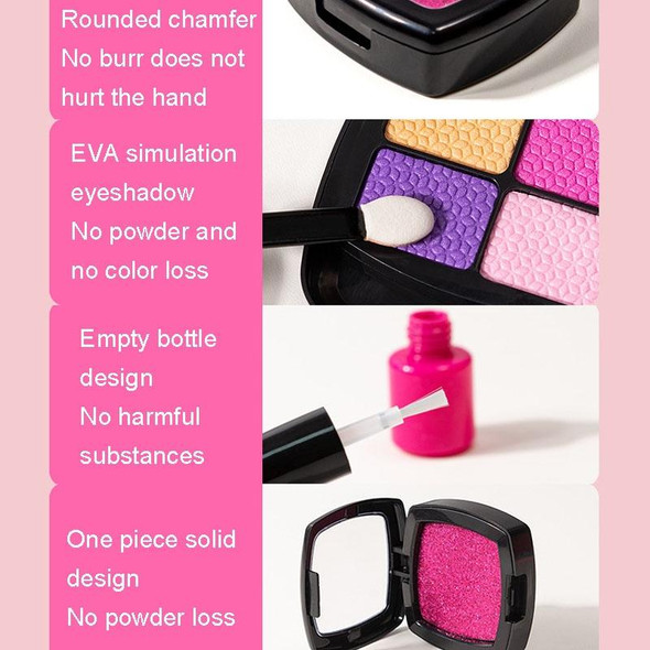 11pcs/set Girls Simulation Dressing Makeup Box Play House Non-toxic Cosmetics Set, Style: OPP Bag 1163A