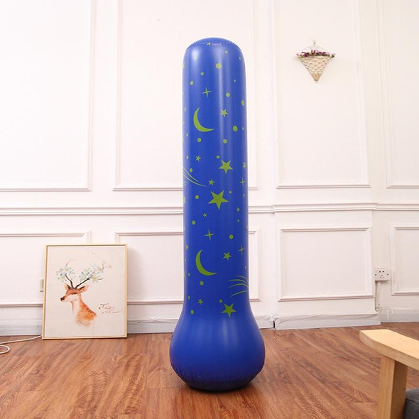 Moon and Stars Pattern Children Inflatable Tumbler Vertical Boxing Column Inflatable Punching Bag Sandbag, Height: 1.6m