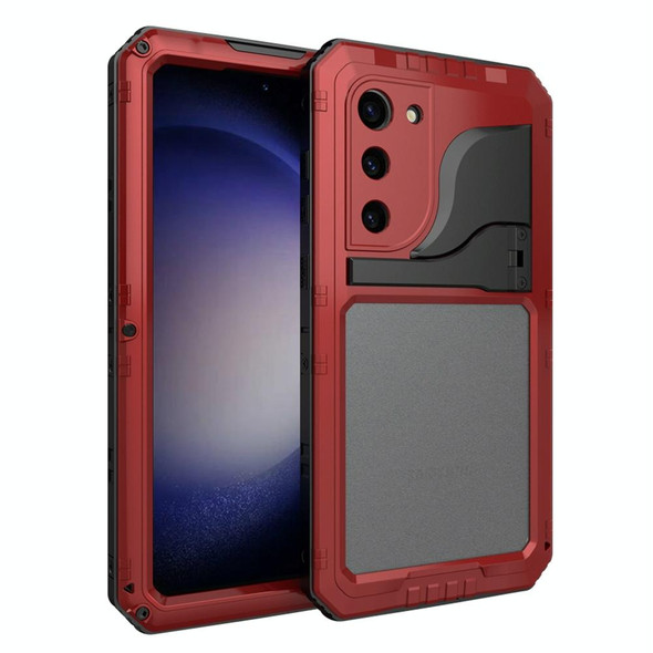 For Samsung Galaxy S23+ 5G RedPepper Wolf 360 Full Body Rugged IP68 Waterproof Phone Case(Red)