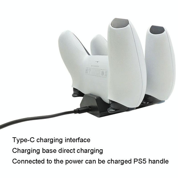 iplay HBP-263 For PS5 Handle Dual Seat Charging Support(Black)