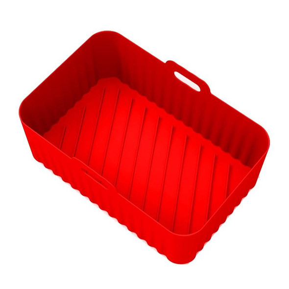 For Ninja DZ201 Air Fryer Silicone Liner Mat Reusable Basket Tray, Spec: Red Thin Model (95g)