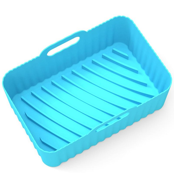 For Ninja DZ201 Air Fryer Silicone Liner Mat Reusable Basket Tray, Spec: Blue Thick Model (140g)