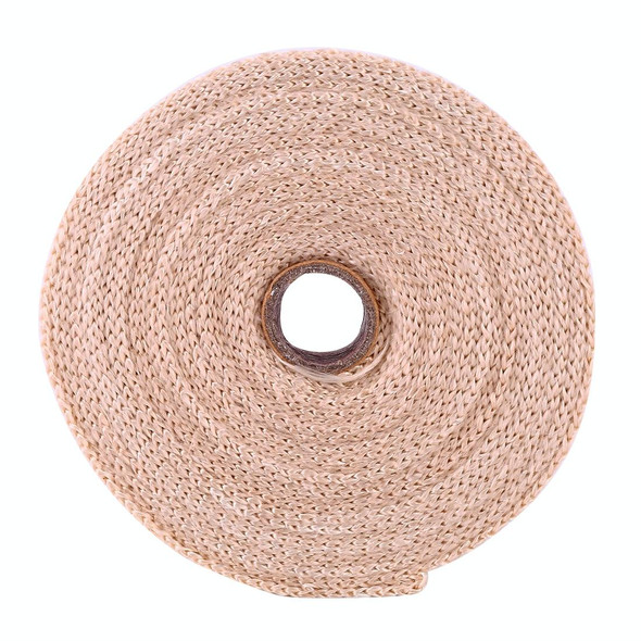 10m Cotton Material Exhaust Wrap Auto Motorcycle Exhaust Heat Shield Wrap Heat Resistant Wrap, Random Color Delivery