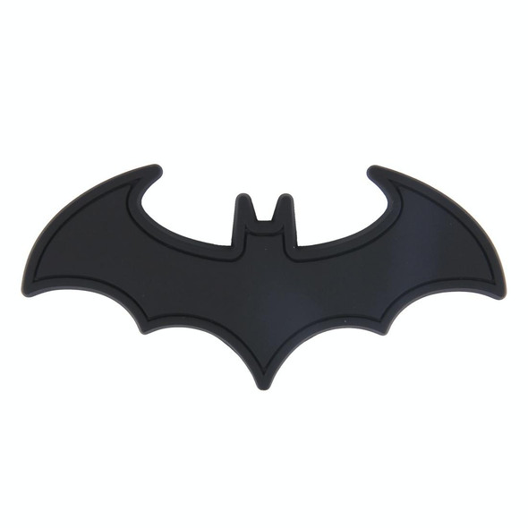 Bat Shape Shining Metal Car Free Sticker(Black)