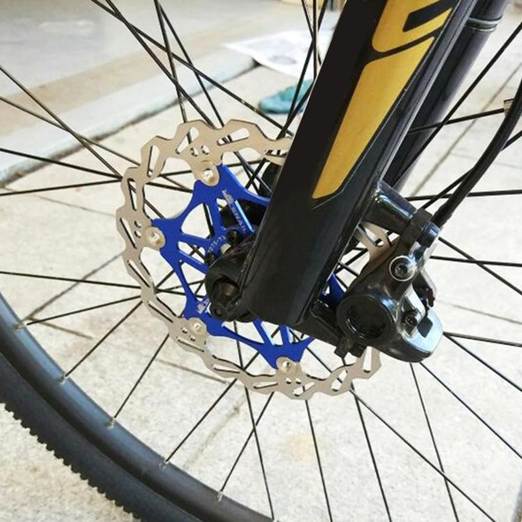 SNAIL FD-01 Mountain Bike Floating Disc Bicycle Brake Pad Six Nail Brake Disc, Size:203mm, Color:Black