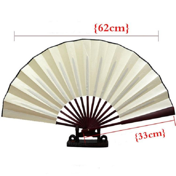 8 inch Pure Color Blank Silk Cloth Folding Fan Chinese Style Calligraphy Painting Fan(White)