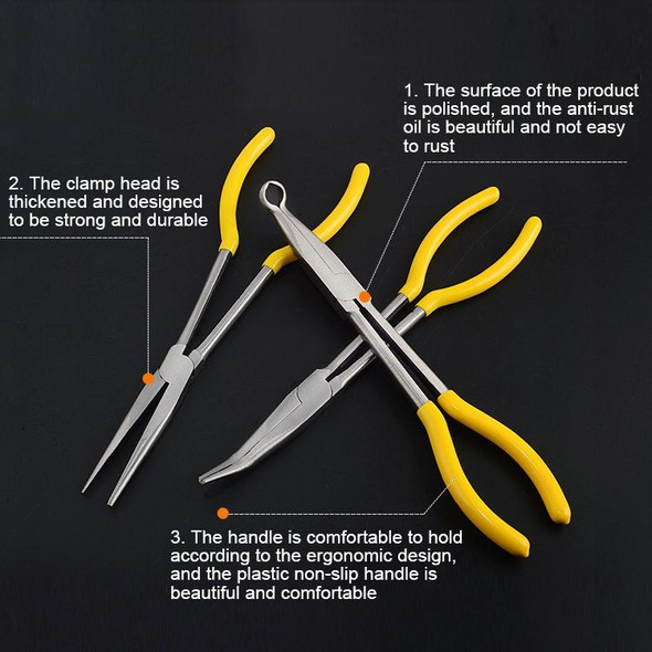 11 Inch Multi-function O-shaped Needle-nosed Pliers Hand Tool