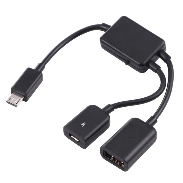 1 to 2 Micro USB OTG Adapter Cable