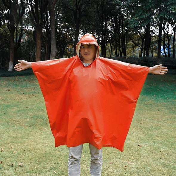 AOTU AT9052 Outdoor Camping Long First Aid Raincoat (Orange)
