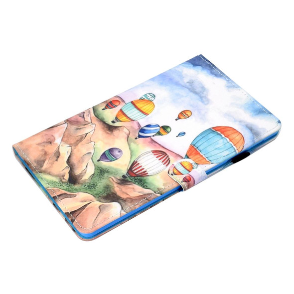 Colored Drawing Pattern Horizontal Flip PU Leatherette Case with Holder & Card Slots For Galaxy Tab A 10.1 (2019) / T510 / T515(Balloons)