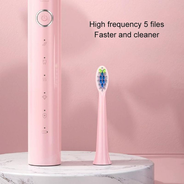 2 PCS / Set WK Electric Toothbrush Replaced Brush Head (Pink)