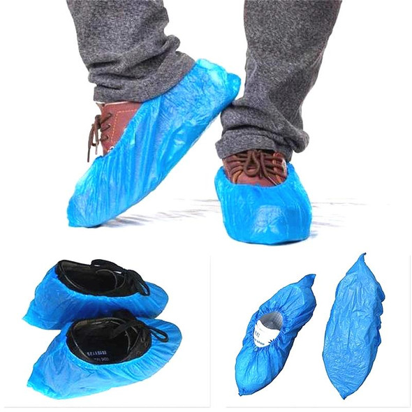 100 PCS 3g/pcs Rainy Day Disposable Plastic CPE Thick Outdoor Shoe Cover