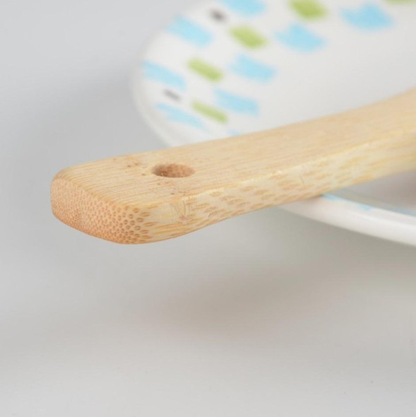 5 PCS Rice Spoon Spatula Bamboo Board Wood Spatula Kitchen Tool