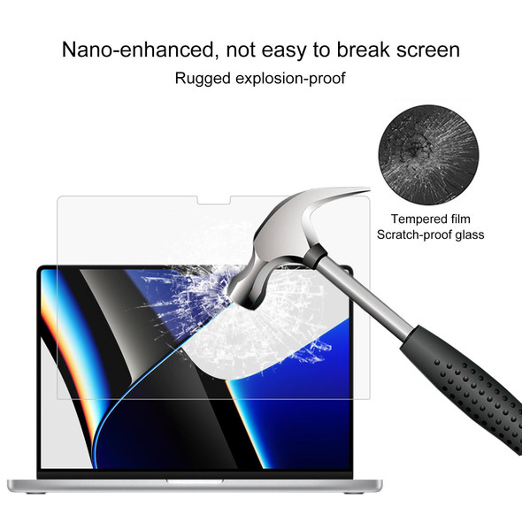 For MacBook Pro 14.2 inch A2442/A2779 25pcs 9H Laptop Screen Explosion-proof Tempered Glass Protective Film