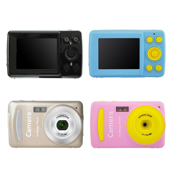 2.4 Inch 16MP 720P Mini LSR Cam Digital Camera for Kids Baby Cute Cartoon Multifunction Toy Camera Children Birthday(Black)