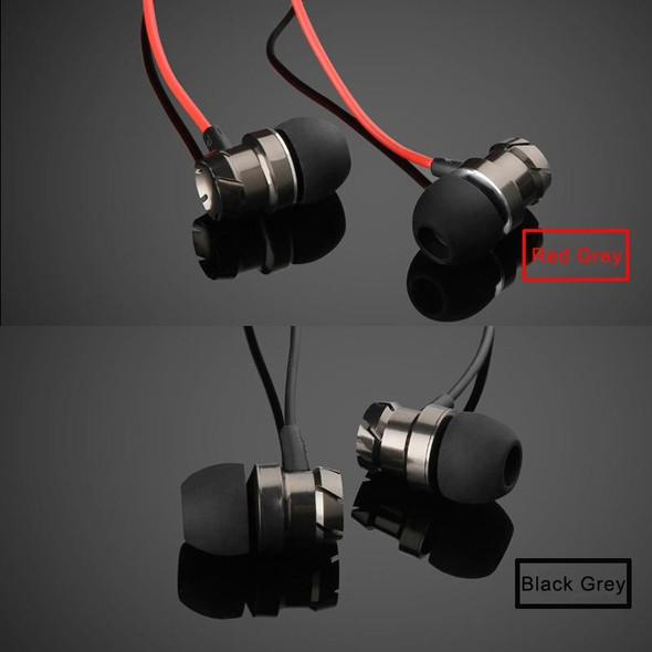 3.5mm Wired Headphones Handsfree Headset In Ear Earphone Earbuds with Mic for Xiaomi Phone MP3 Player Laptop(Black Grey)